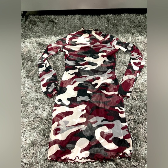 Forever 21 Other - Camo mesh dress with body suit